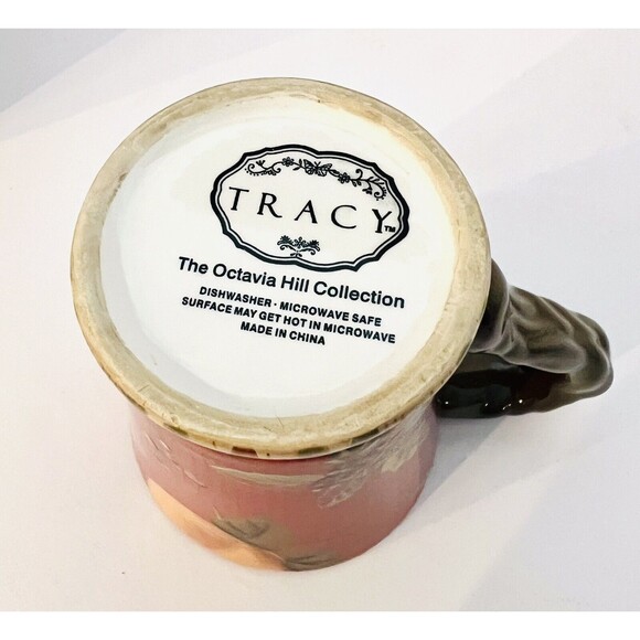 2 Retired Tracy Porter Octavia Hill Garden Coffee Latte Mugs-Fruit Flowers: - Picture 9 of 11